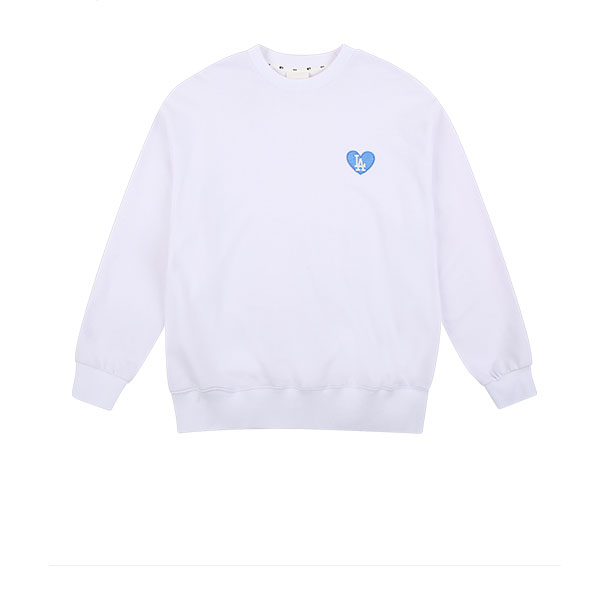mlb logo with heart sweatshirt